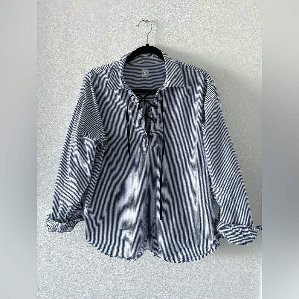 GAP pinstripe top